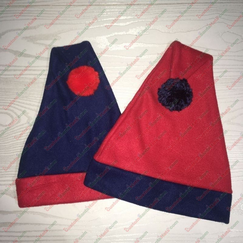 Red and Navy Santa Hat
