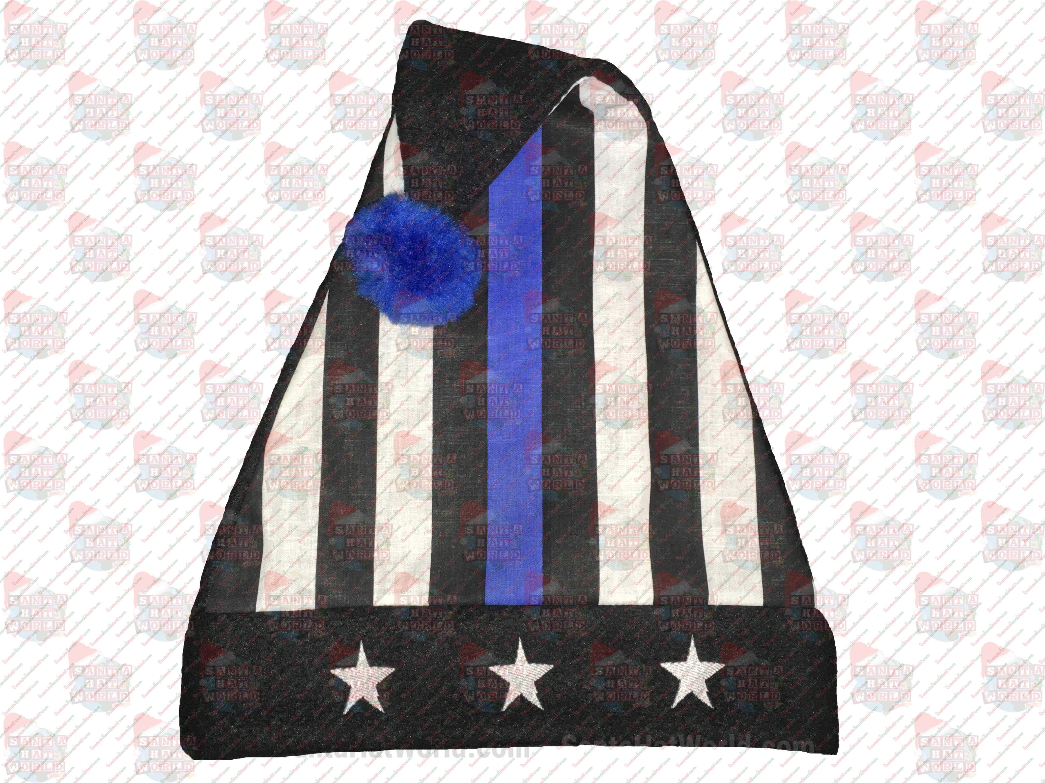 POLICE Stripe Santa Hat 3 Big Stars Closed