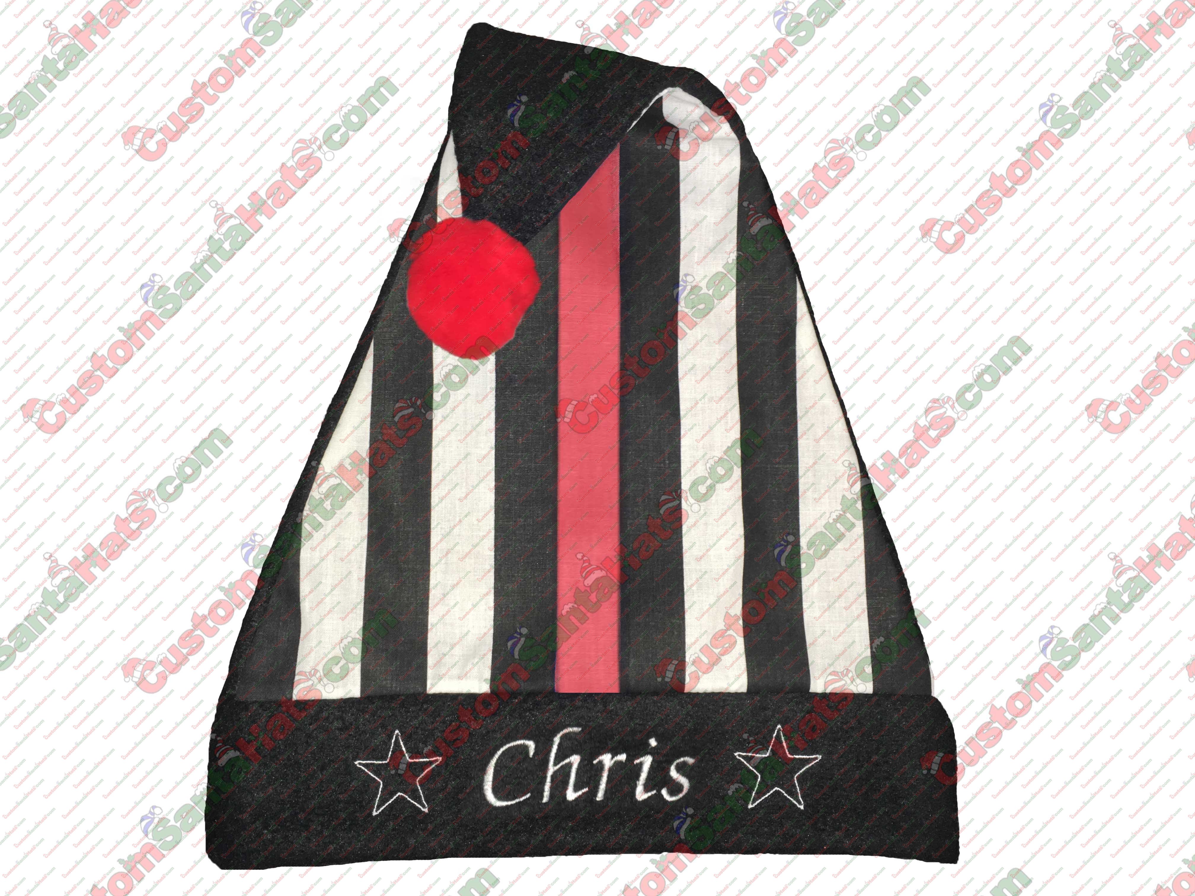 FIRE Stripe Santa Hat