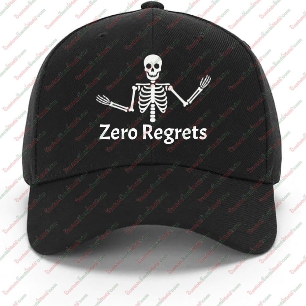 Zero Regrets (Arms Wide) - Classic Skelly Baseball Hat