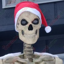 Giant santa hat for 12 foot skeleton