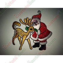 Santa and Reindeer Decoration