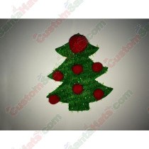 Christmas Tree Red Balls Decoration