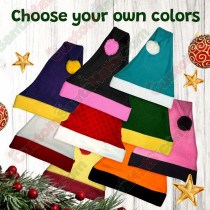Choose Your Colors Fleece Santa Hat