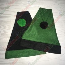 Green and Black Santa Hat
