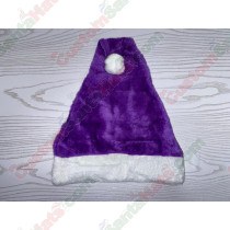 Purple Plush Santa Hat