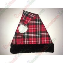 Plaid Santa Hat