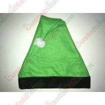 Green and Black Santa Hat