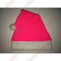 Fleece Hot Pink Santa Hat