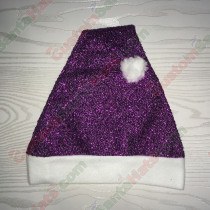 Purple Sparkle Santa Hat
