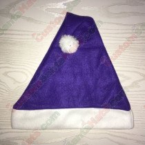 Fleece Purple Santa Hat SSF