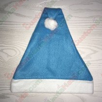Fleece Light Blue Santa Hat SSF