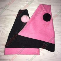 Pink and Black Santa Hat