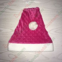 Hot Pink Dot Santa Hat