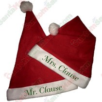 Mr. Claus & Mrs. Claus Hat Combo