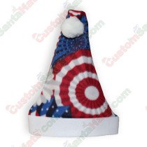 Stars and Stripes Patriotic Santa Hat