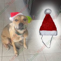 Pet Santa Hat With Strap One-Size