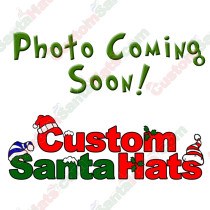 Metallic Red Fleece Santa Hat