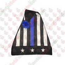 POLICE Stripe Santa Hat 3 Big Stars Closed