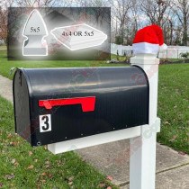 5x5 Outdoor Santa Hat for Mailbox Cap