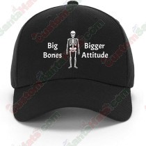 Big Bones, Bigger Attitude - Classic Skelly Baseball Hat