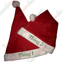 Thing 1 & Thing 2 Santa Hat Combo