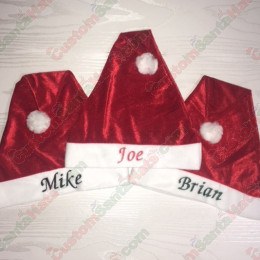 Custom Santa Hat Fleece Red SSF