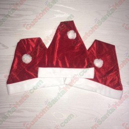 Shiny Fleece Clearance Santa Hat