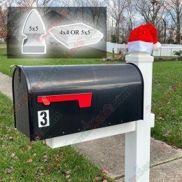 5x5 Outdoor Santa Hat for Mailbox Cap