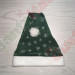 Green Santa Hat Silver Snowflakes