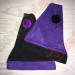 Purple and Black Santa Hat