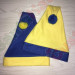 Blue and Pale Yellow Santa Hat
