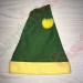 Dark Green and Pale Yellow Santa Hat