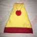 Red and Pale Yellow Santa Hat