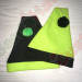 Lime Green and Black Santa Hat
