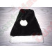 Black Plush Santa Hat