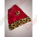 Cheetah Red Santa Hat