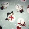 Middle Falling Snowmen Fleece - +$1.00