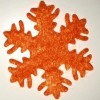 Snow Flake Name Charm Orange