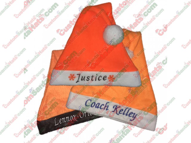 Orange Santa Hats