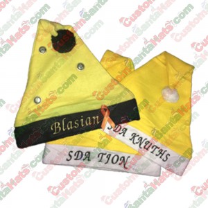 Yellow Santa Hats