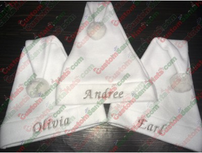 All White Santa Hat ID-10