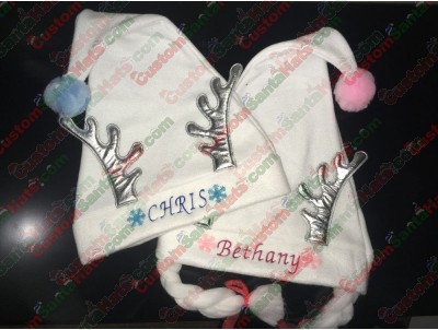 All White Santa Hat ID-6