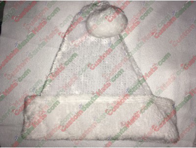All White Santa Hat ID-7
