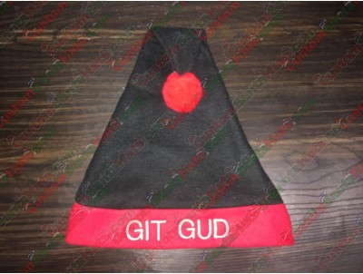 Red and Black Santa Hat ID-1