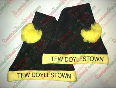 Yellow and Black Santa Hat ID-31