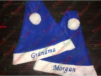 Blue Santa Hat ID-17