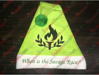 Lime Green Santa Hat ID-15