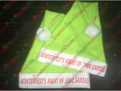 Lime Green Santa Hat ID-18