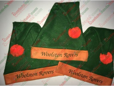 Orange and Green Santa Hat ID-23